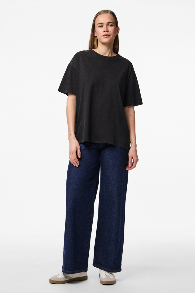 PCELOISE SS WASHED TEE JRS NOOS BC 17155175 Black/WASHED